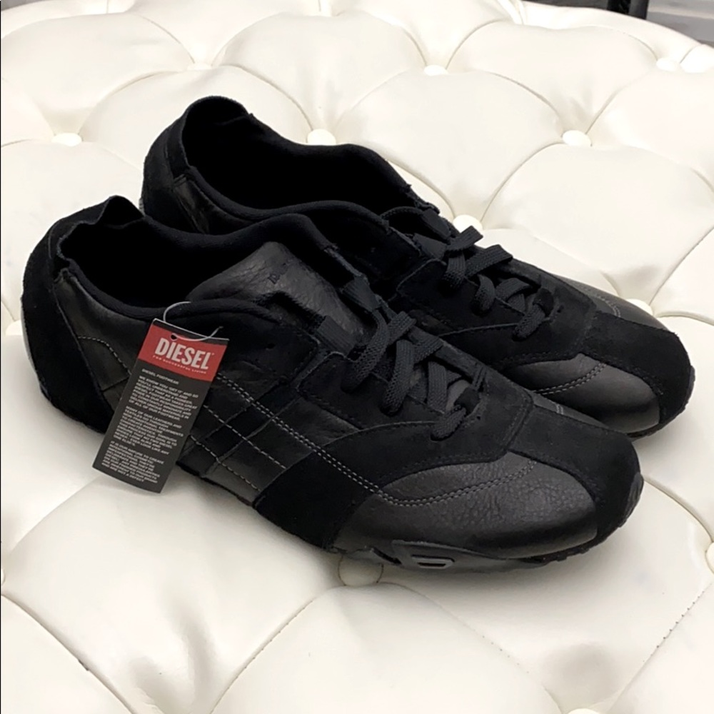 NWT Diesel Leather and Suede Sneakers